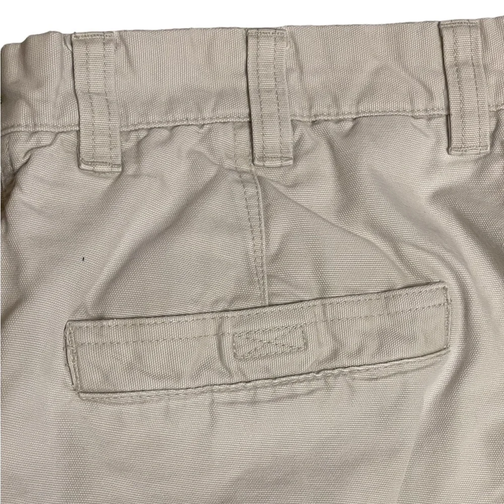 Men’s Columbia Cream Cargo Canvas Pants Size 36W30L Excellent Used Condition